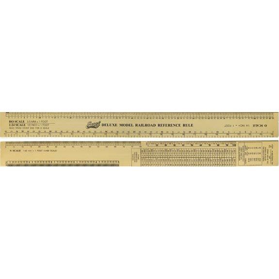 55778 MODEL RAILROAD REFERENCE SCALE RULE