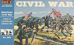 603 CIVIL WAR INFANTRY SET-1:72 SCALE