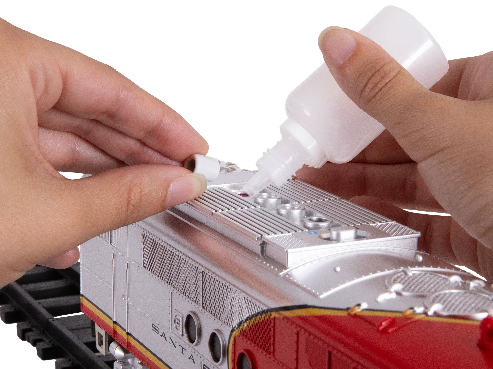 7-12130 SANTA FE FLYER FREIGHT BATTERY OPERATED O GAUGE TRAIN SET-O