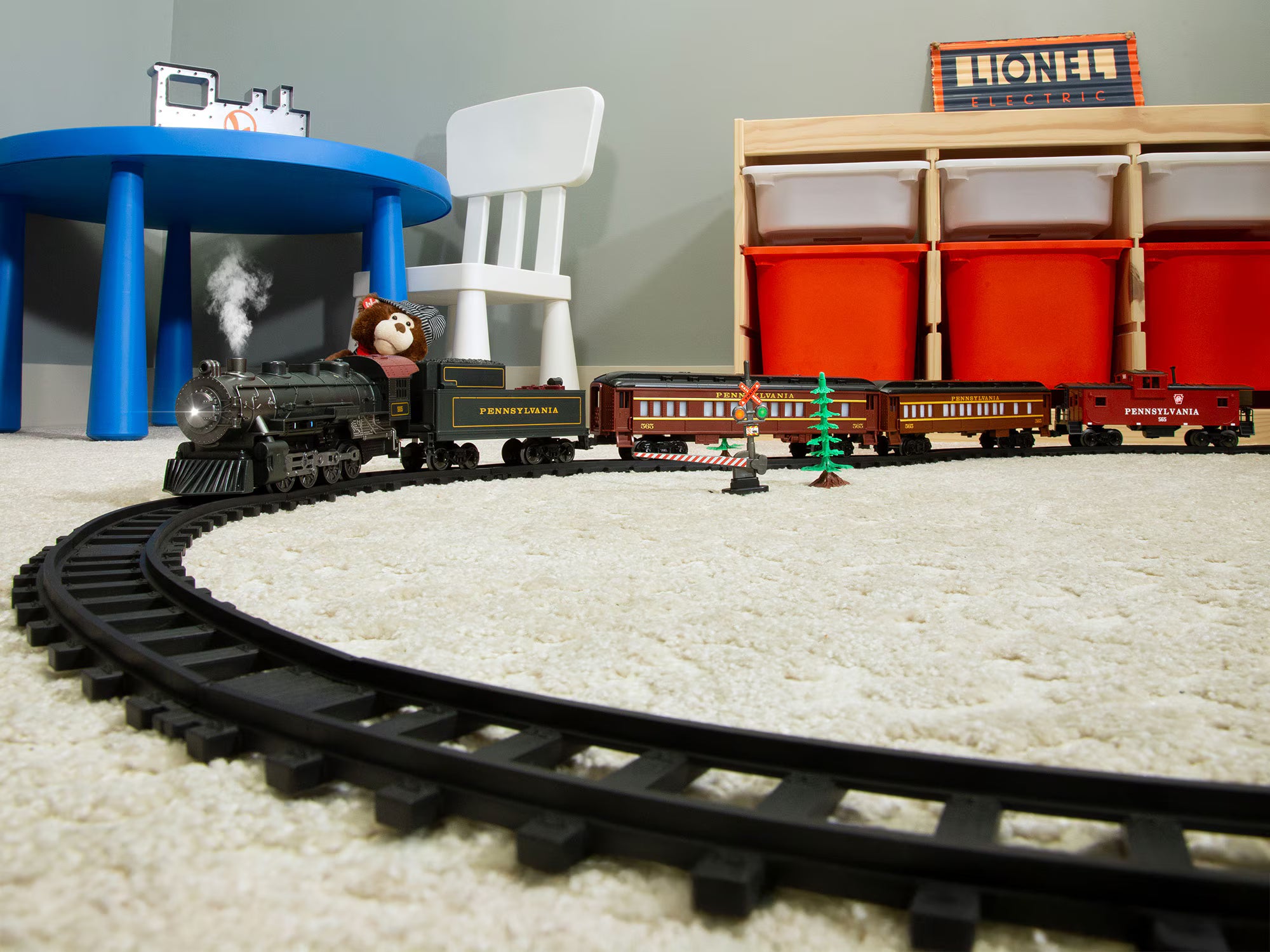 7-12131 PENNSYLVANIA FLYER BATTERY OPERATED O GAUGE TRAIN SET-O