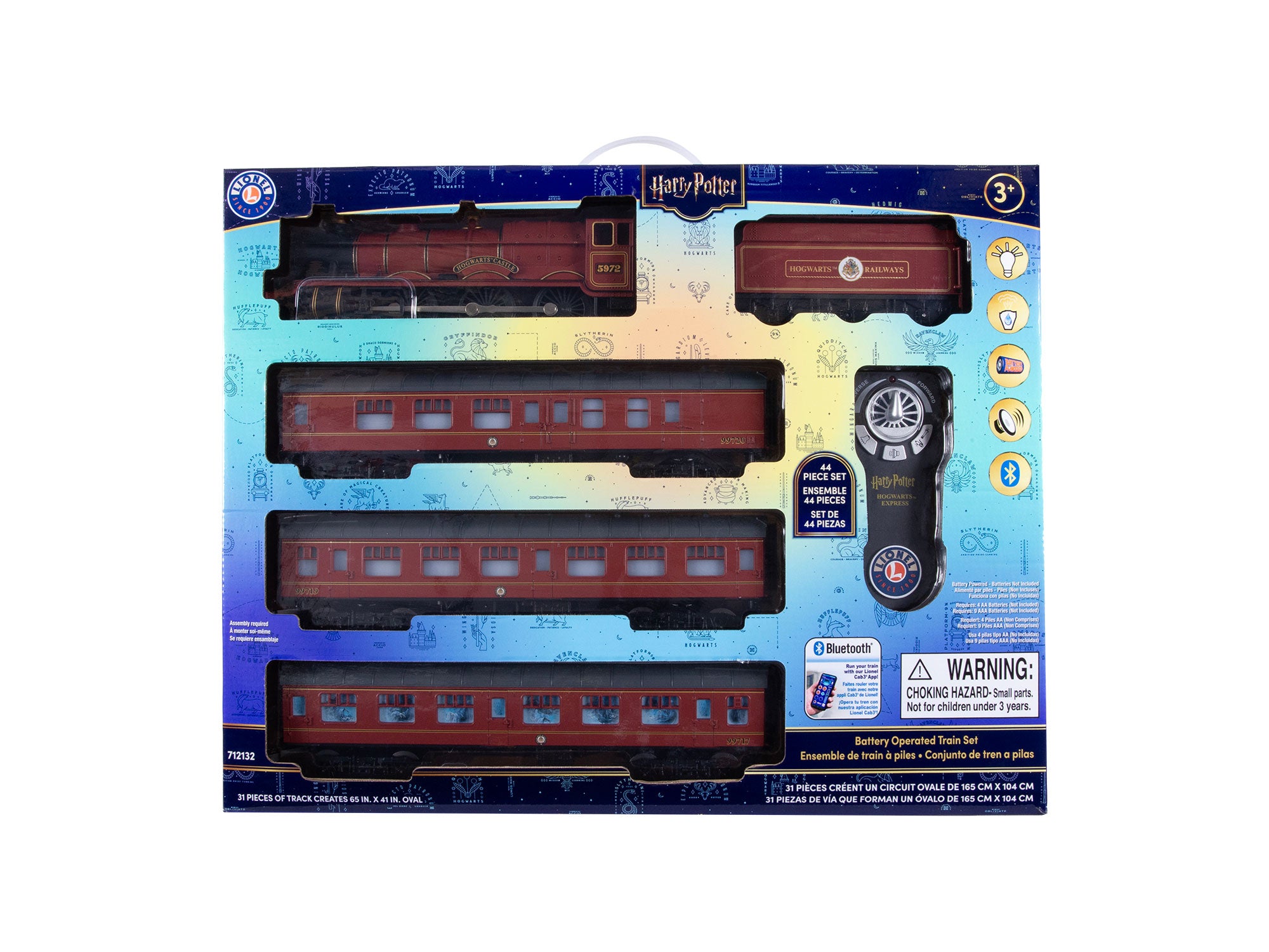 7-12132 HARRY POTTER'S HOGWARTS EXPRESS BATTERY OPERATED O GAUGE TRAIN SET-O
