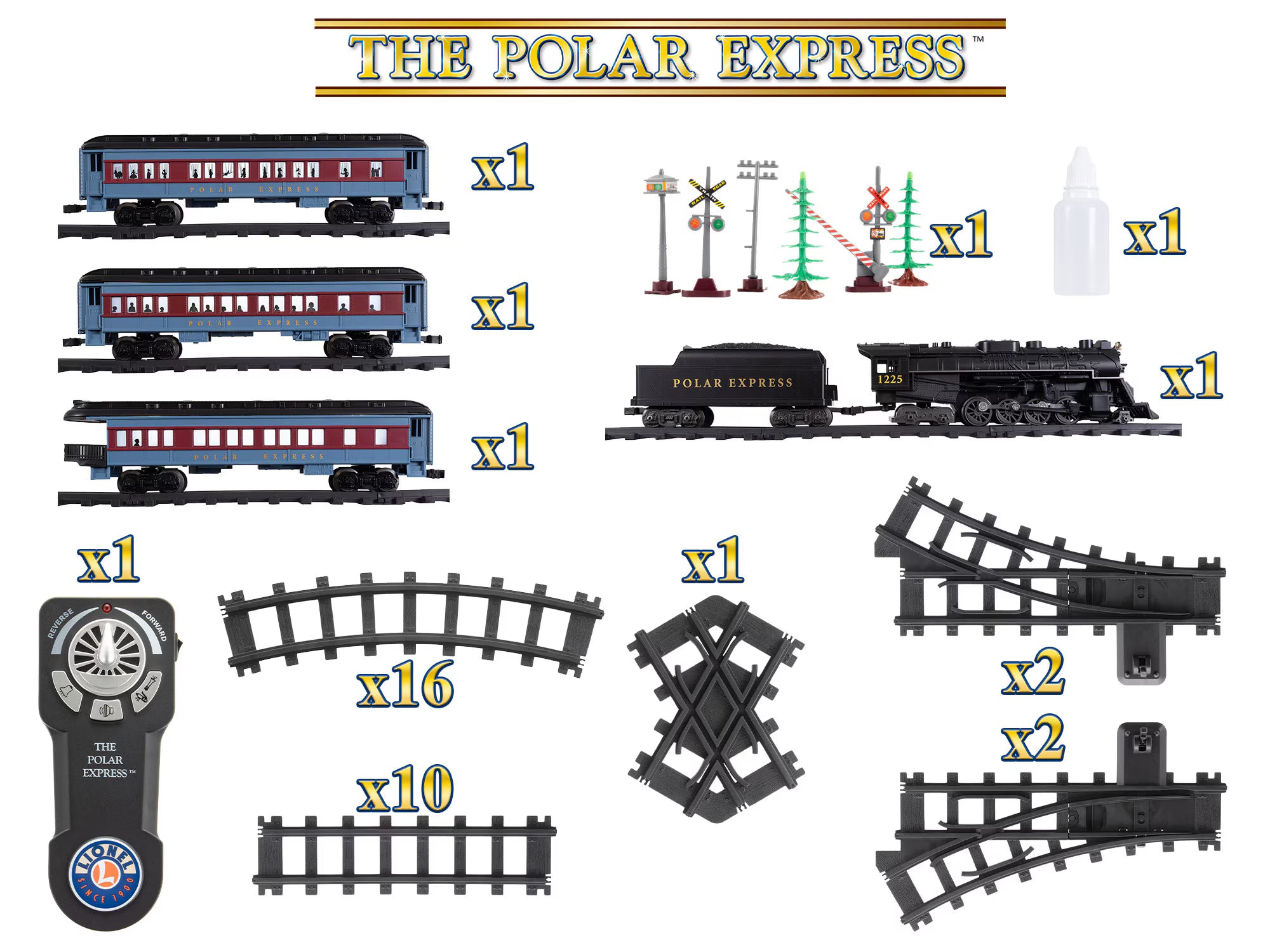 7-12133 POLAR EXPRESS BATTERY OPERATED O GAUGE TRAIN SET-O