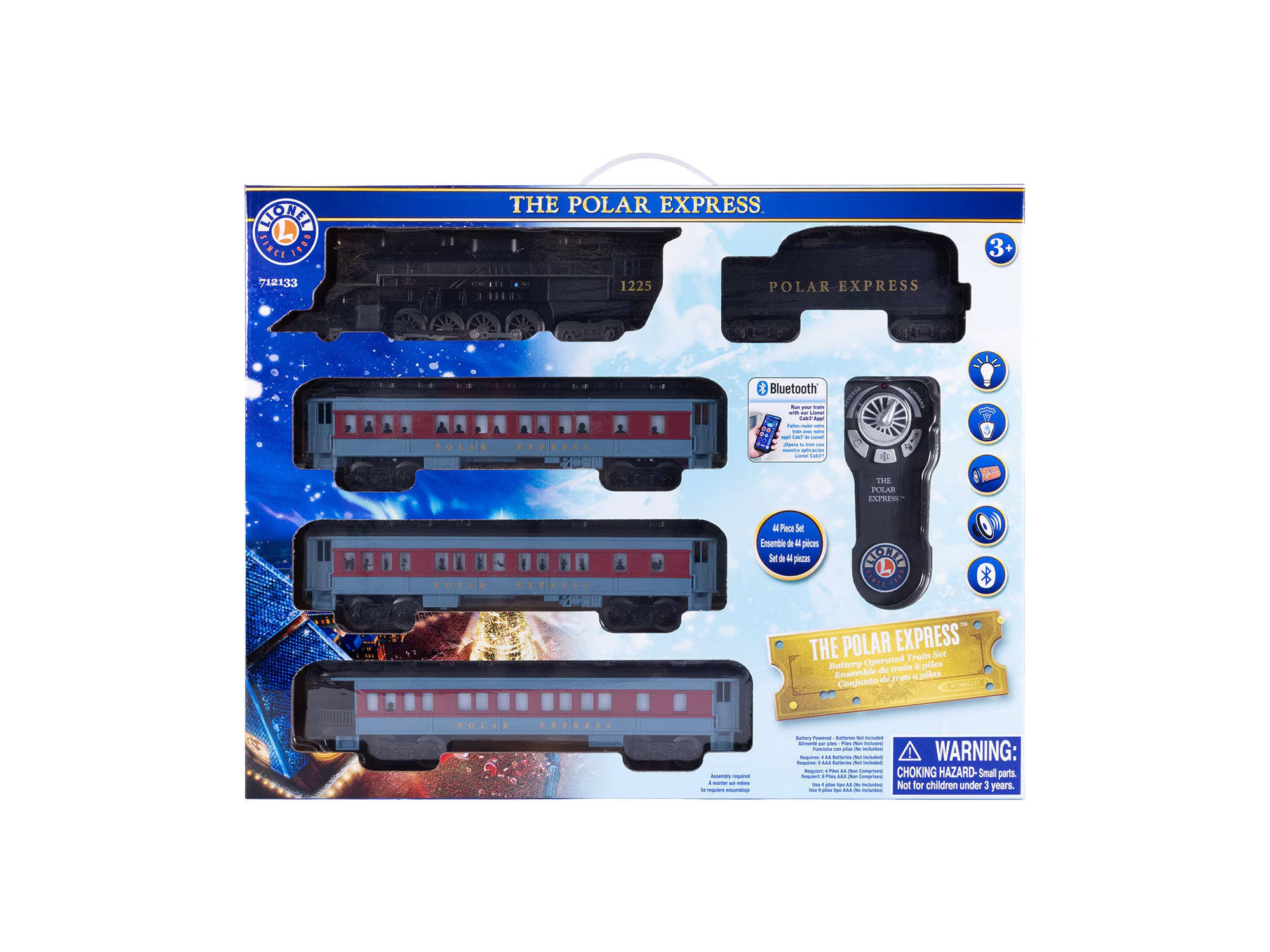 7-12133 POLAR EXPRESS BATTERY OPERATED O GAUGE TRAIN SET-O
