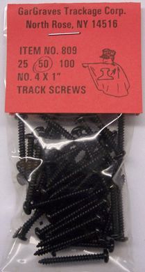 809-50 #4 x 1" SCREWS 50PK
