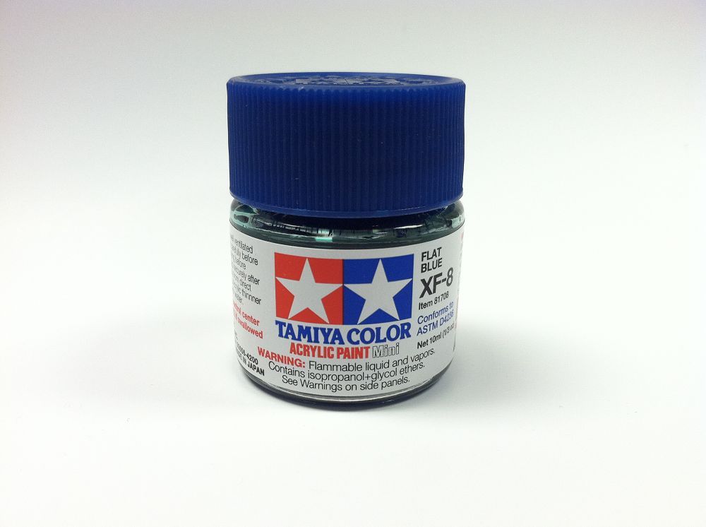 81708 XF-8 FLAT BLUE-1/3 oz.