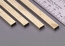 8266 RECTANGULAR BRASS TUBE-5/32" X 5/16