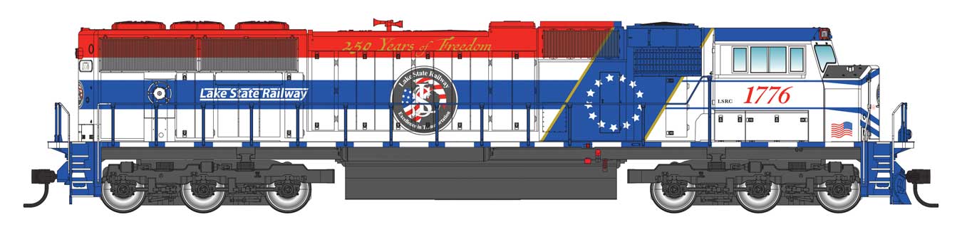 910-11035 LAKE STATE RAILWAY EMD SD70M #1776-HO