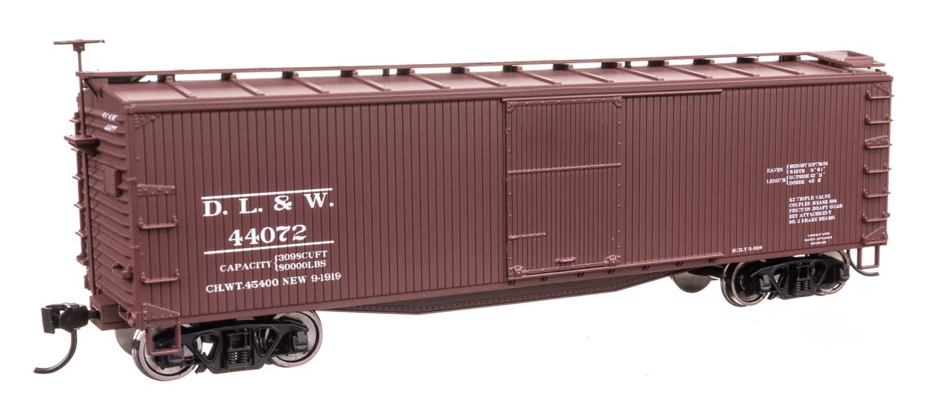 910-40177 DELAWARE LACKAWANNA & WESTERN 40' BOXCAR #44072-HO