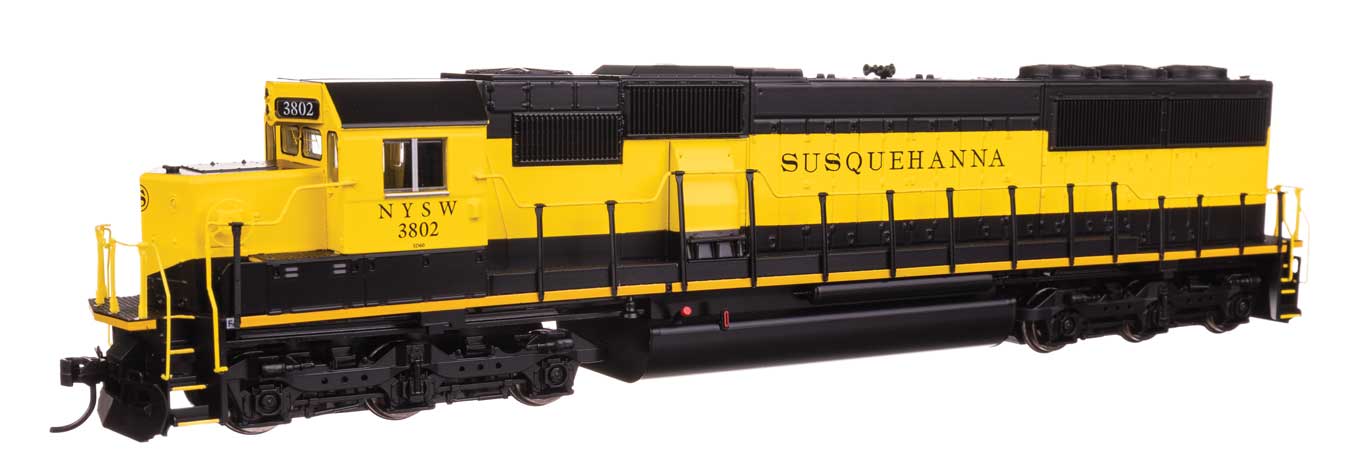 910-9768 NEW YORK SUSQUEHANNA & WESTERN EMD SD60 #3802-HO