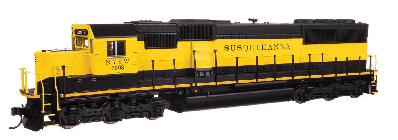 910-9769 NEW YORK SUSQUEHANNA & WESTERN EMD SD60 #3808-HO