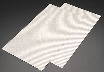 91511 .093" SPACING RIBBED METAL ROOF .020" x 7" x 12" (2)