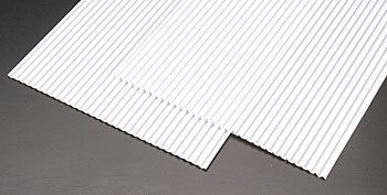 91520 .125" SPACING CORRUGATED SIDING .020" x 7" x 12" (2)
