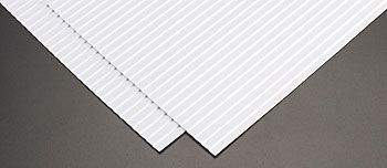 91522 .250" SPACING CORRUGATED SIDING .020" x 7" x 12" (2)