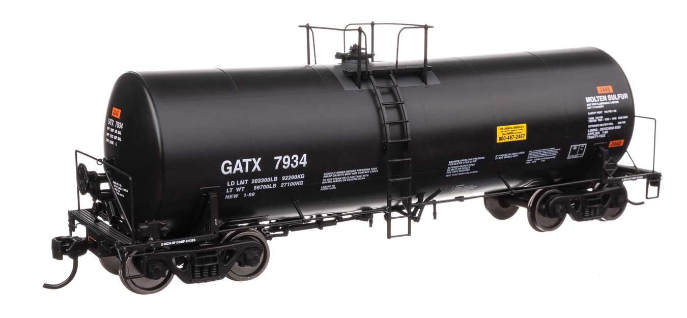 920-100058 GATX 40' TRINITY 14,000 GALLON TANK CAR #7934-HO