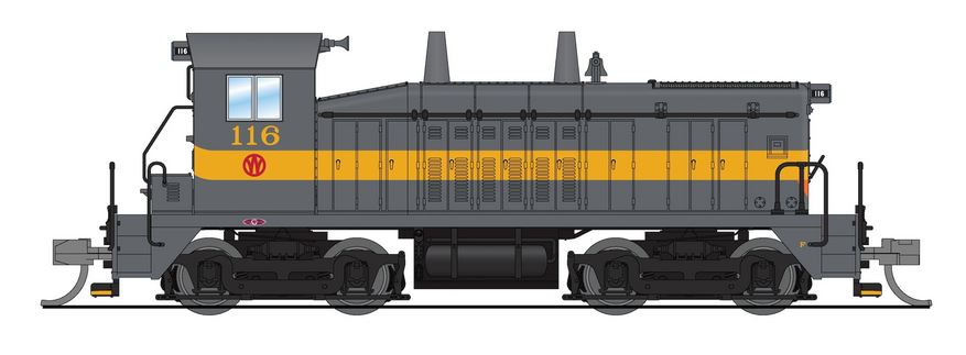 9308 NEW YORK ONTARIO & WESTERN EMD NW2 #116-N