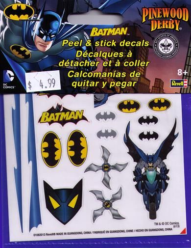 9405 BATMAN PEEL & STICK DECALS