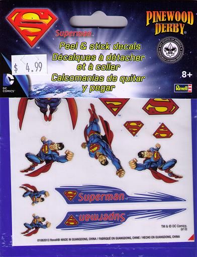 9406 SUPERMAN PEEL/STICK DECALS