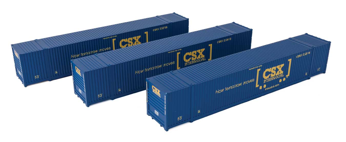 949-18501 CSX 53' CONTAINER SET 3-PACK-HO