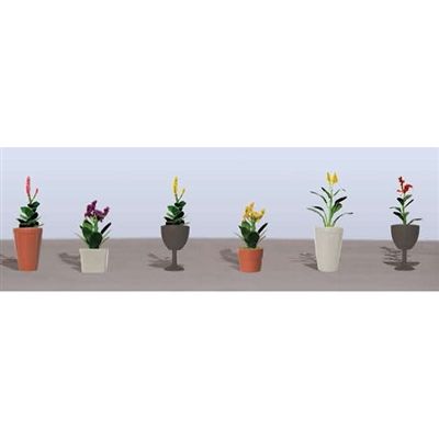 95572 ASSORTED POTTED FLOWERS 4-O
