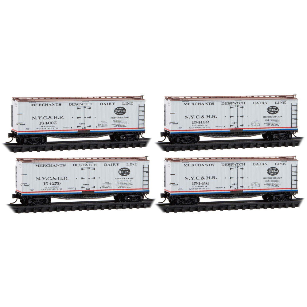 98600236 NEW YORK CENTRAL & HUDSON RIVER MDT REEFER 4-CAR SET-N