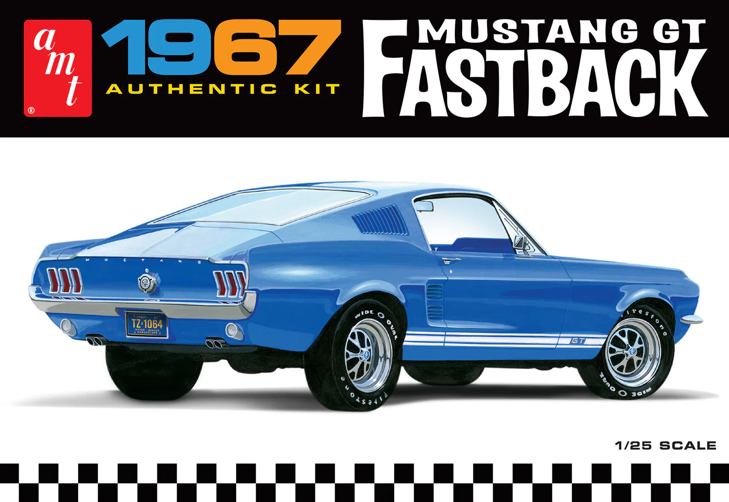 1241 '67 FORD MUSTANG GT FASTBACK-1:25 SCALE