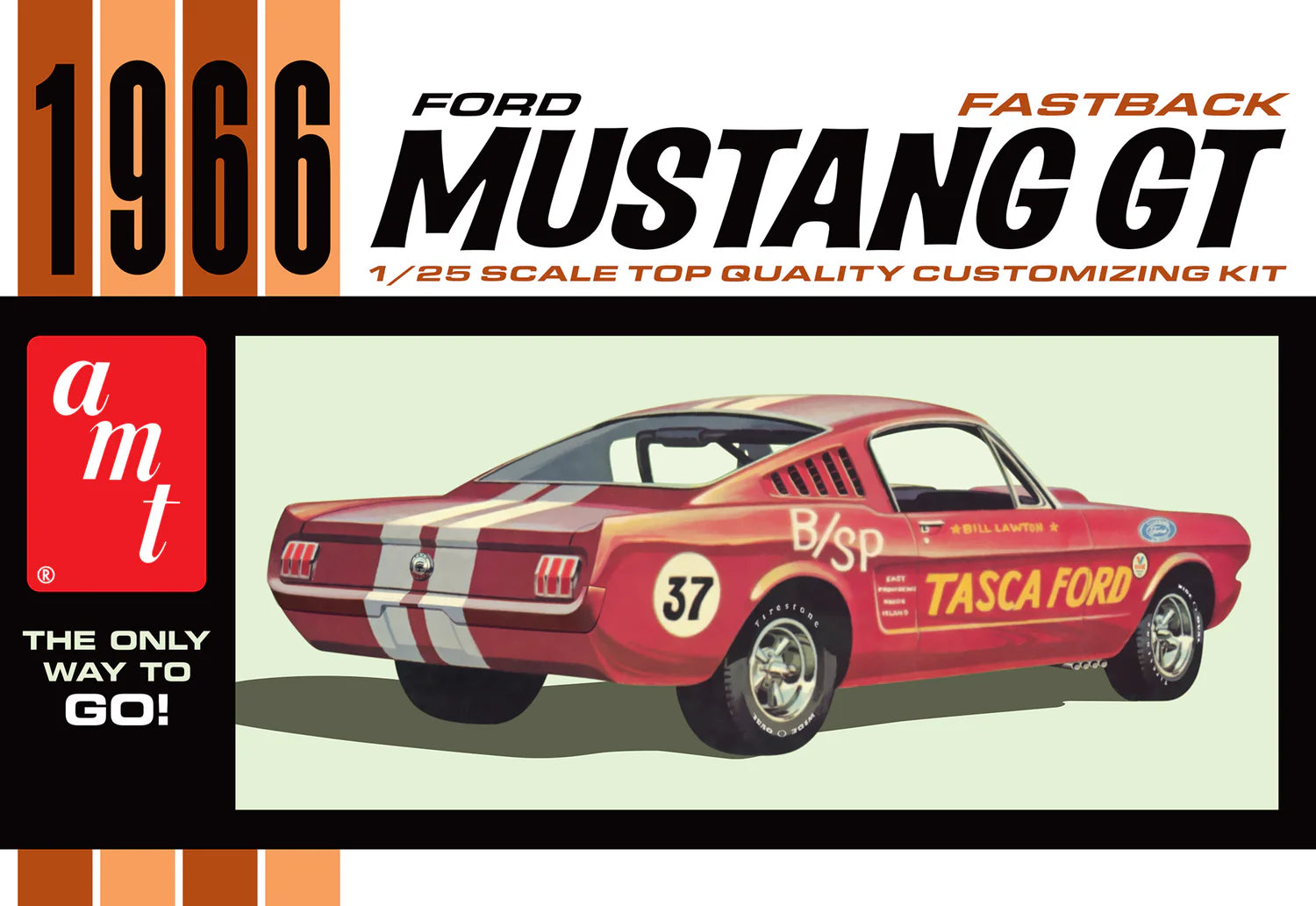 1305 '66 FORD MUSTANG GT FASTBACK-1:25 SCALE