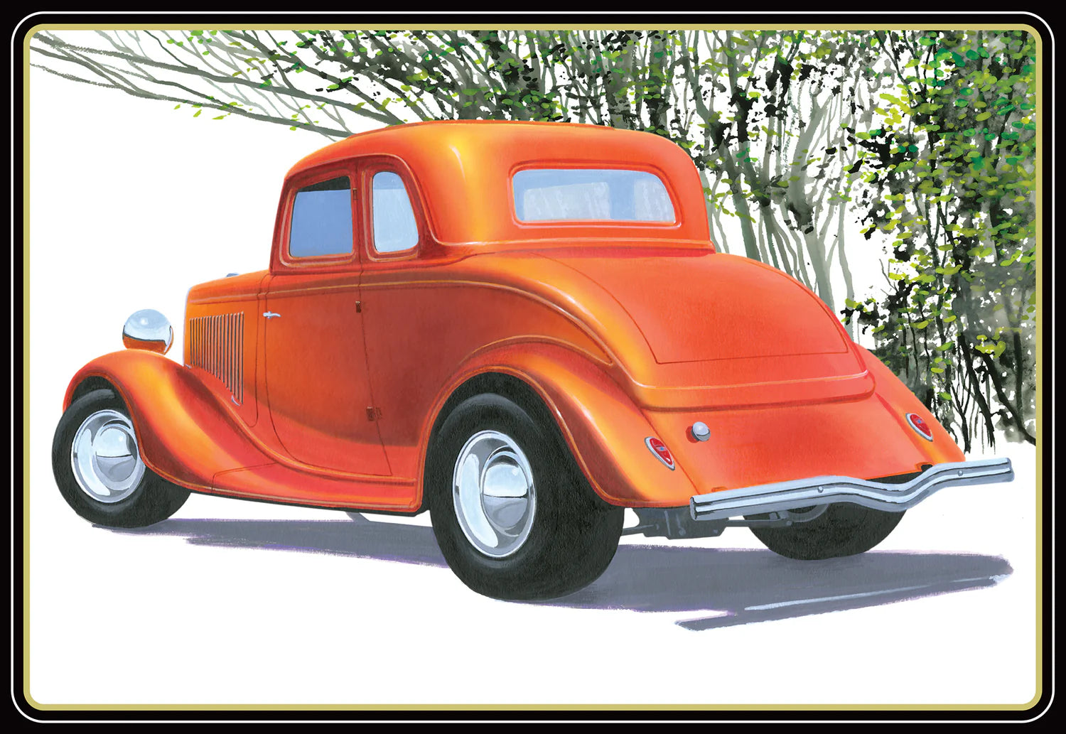 1384 '34 FORD 5-WINDOW COUPE STREET ROD-1:25 SCALE