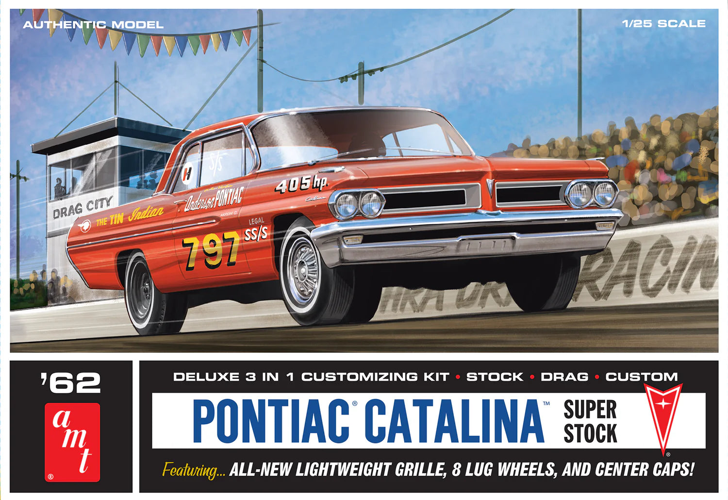 1392 '62 PONTIAC CATALINA SUPER STOCK RACE CAR-1:25 SCALE