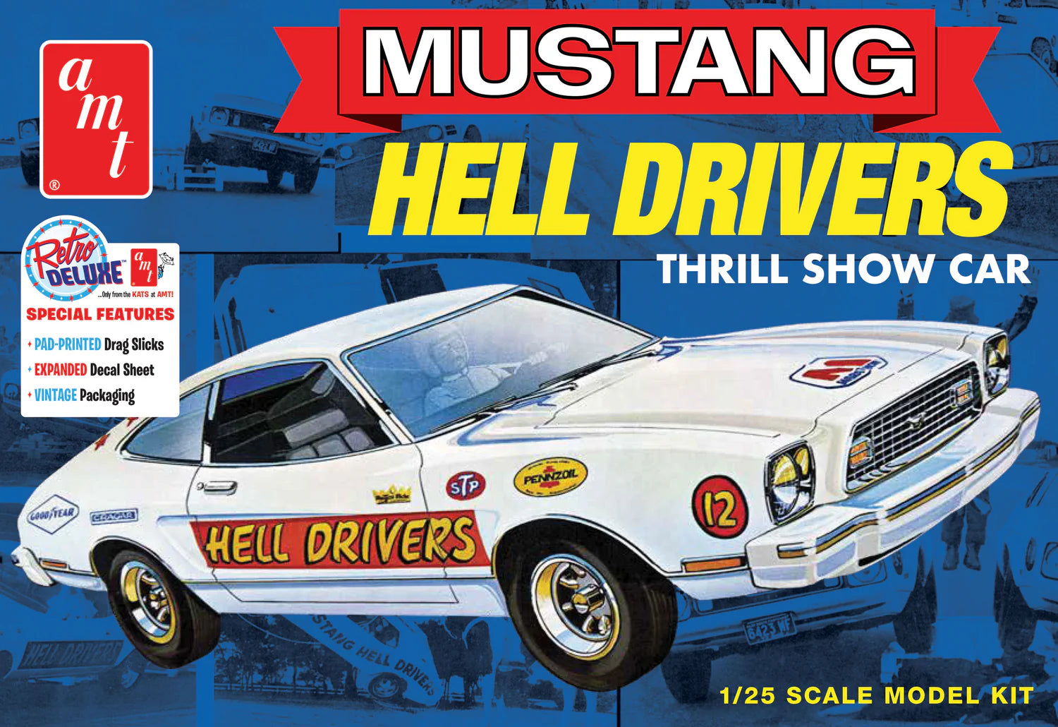 1475 '77 FORD MUSTANG HELL DRIVERS-1:25 SCALE