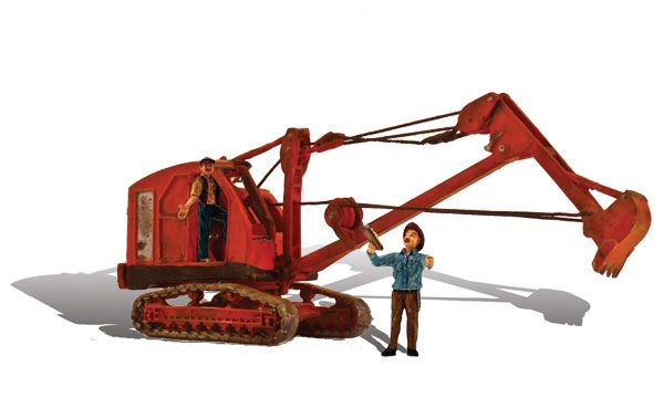 AS5566 BACKHOE & FIGURE SET-HO