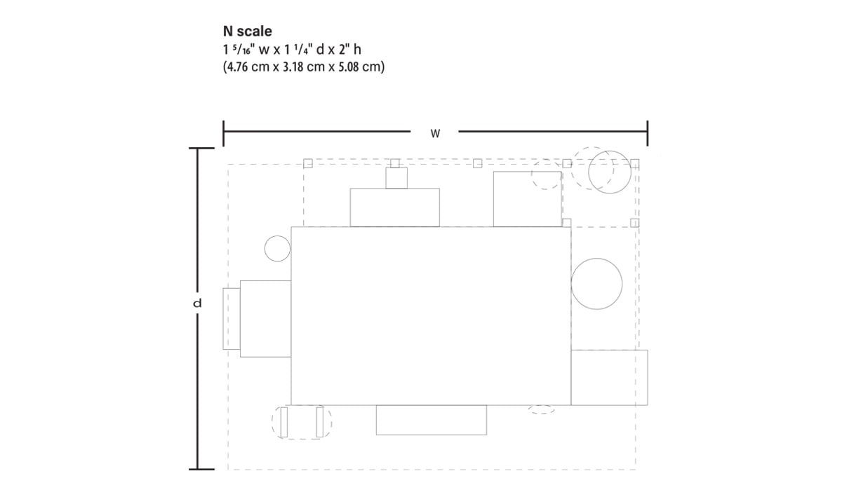 BR4964 INTERLOCKING TOWER N-SCALE