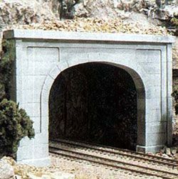 C1256 DOUBLE TRACK TUNNEL CONCRETE PORTAL-HO