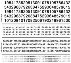 DT511 RAILROAD GOTHIC NUMBERS