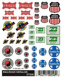 DT558 RAILROAD HERALDS-HO