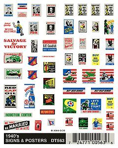 DT563 1940'S ERA SIGNS & POSTERS-HO