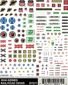 DT571 RAILROAD SIGNS-N