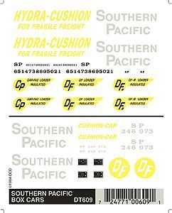 DT609 SOUTHERN PACIFIC BOXCAR DECALS-HO