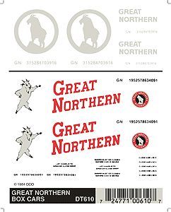 DT610 GREAT NORTHERN DECALS-HO