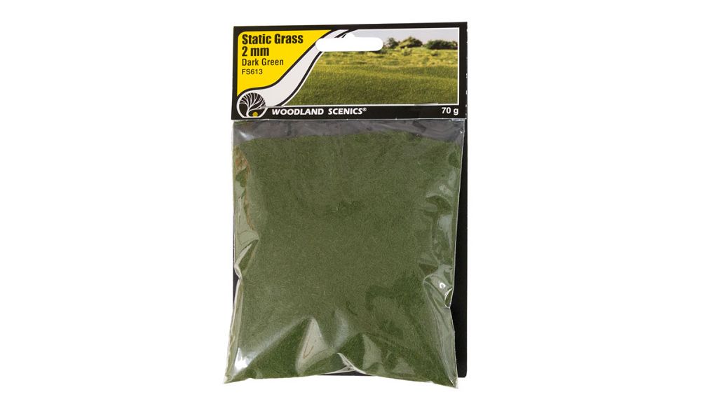 FS613 2MM DARK GREEN STATIC GRASS