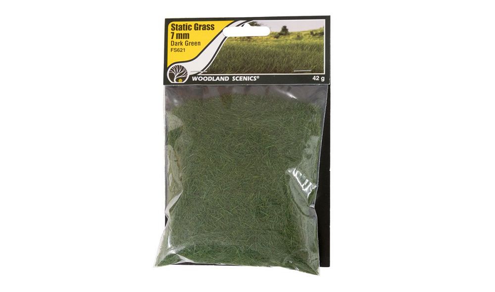 FS621 7MM DARK GREEN STATIC GRASS
