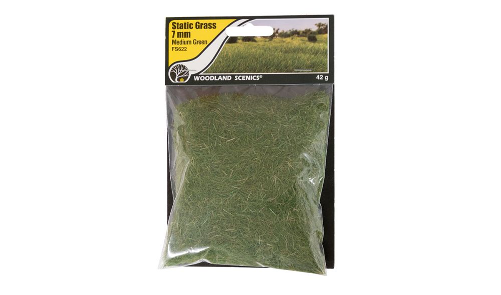 FS622 7MM MEDIUM GREEN STATIC GRASS