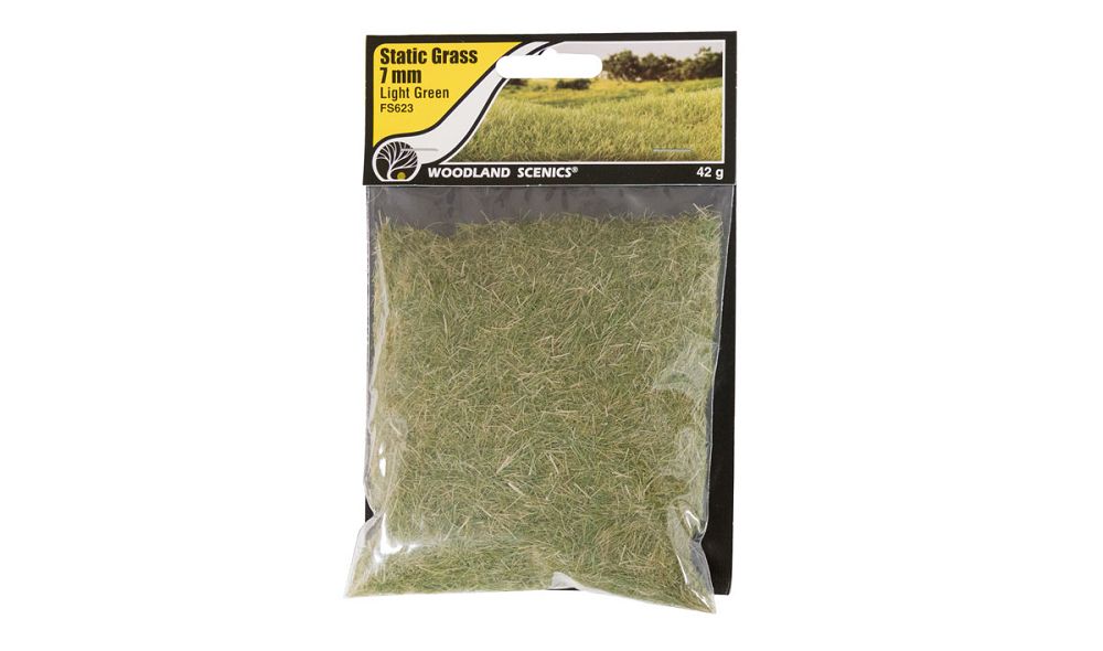 FS623 7MM LIGHT GREEN STATIC GRASS