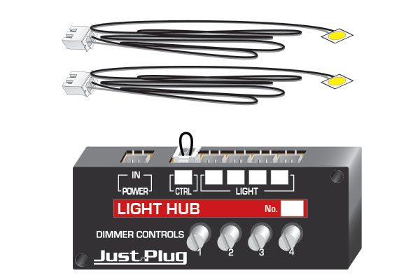 JP5700 JUST PLUG LIGHTS & HUB SET