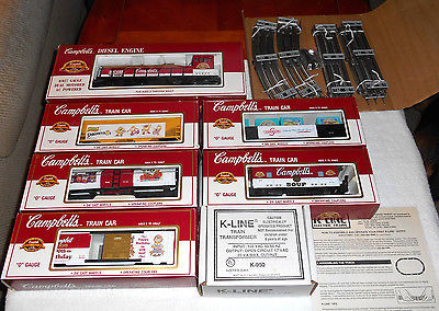 K-1422 K-LINE CAMPBELLS SOUP MODEL TRAIN SET-O