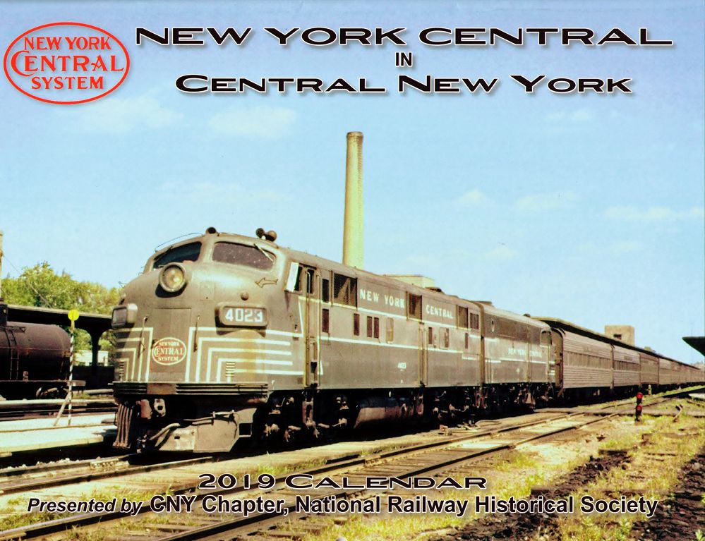 2019 NEW YORK CENTRAL IN CENTRAL NEW YORK CALENDAR