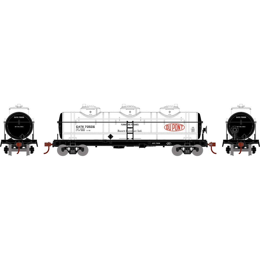 RND3185 DUPONT TANK CAR #70506-HO