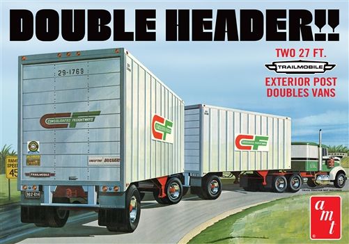 1132 CF TANDEM VAN TRAILERS-1:25 SCALE