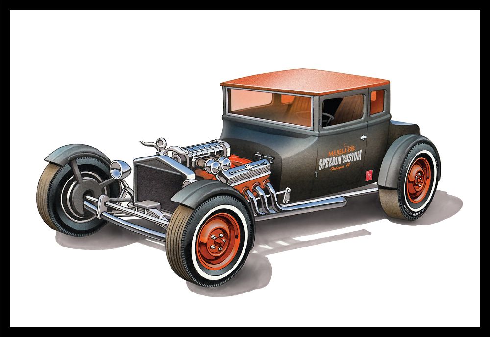 1167 '25 FORD MODEL T CHOPPED-1:25 SCALE
