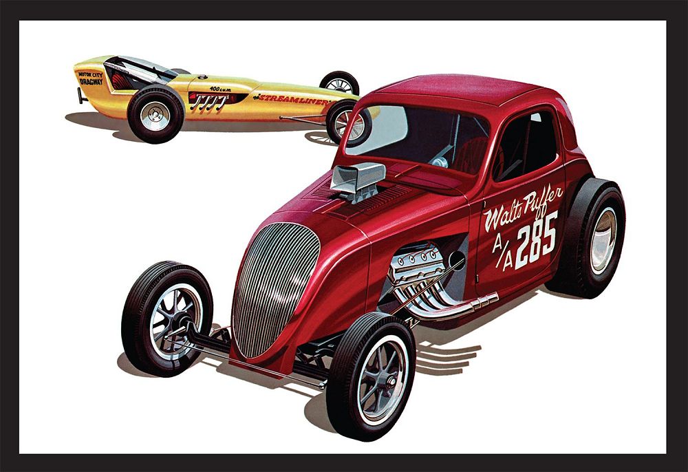 1380 DOUBLE FIAT DRAGSTER KIT-1:25 SCALE