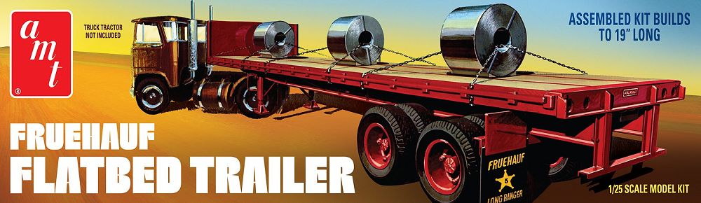 1399 FRUEHAUF FLATBED TRAILER-1:25 SCALE